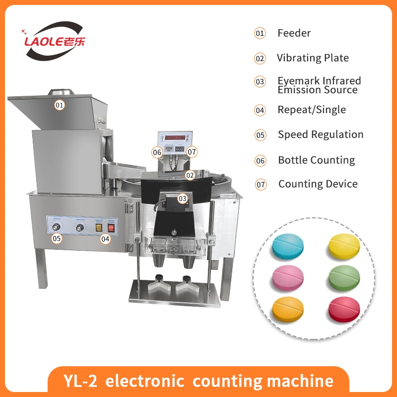 Yl-2 Vibration Soft Gel/ Vitamin Tablet/Candy/Gummies/Jelly Gummy/Capsule/Pill Vision Sensor Counting Machine