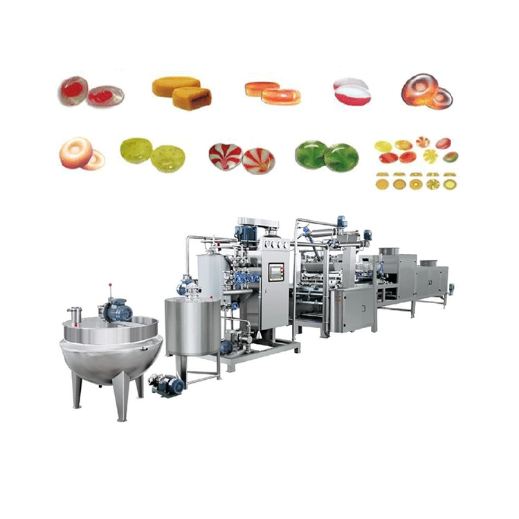 High Efficiency Full Automatic Hard Candy Production Line Hard Candy Machine