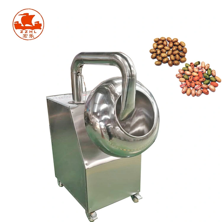 Factory Price Peanut Chocolate Sugar Candy Tablet Pill Coating Machine Pan Stainless Steel