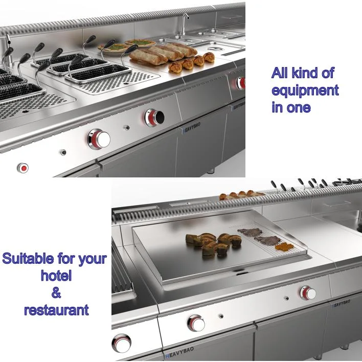 Heavybao China Manufacturer Commercial Stainless Steel Hotel Restaurant Kitchen Equipment