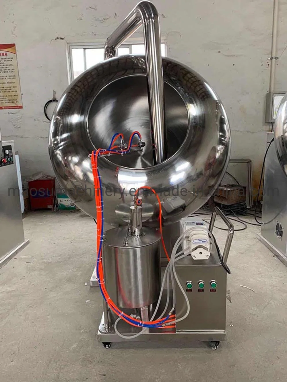 High Efficient Automatic Small Gummy Sugar Peanut Coating Machine