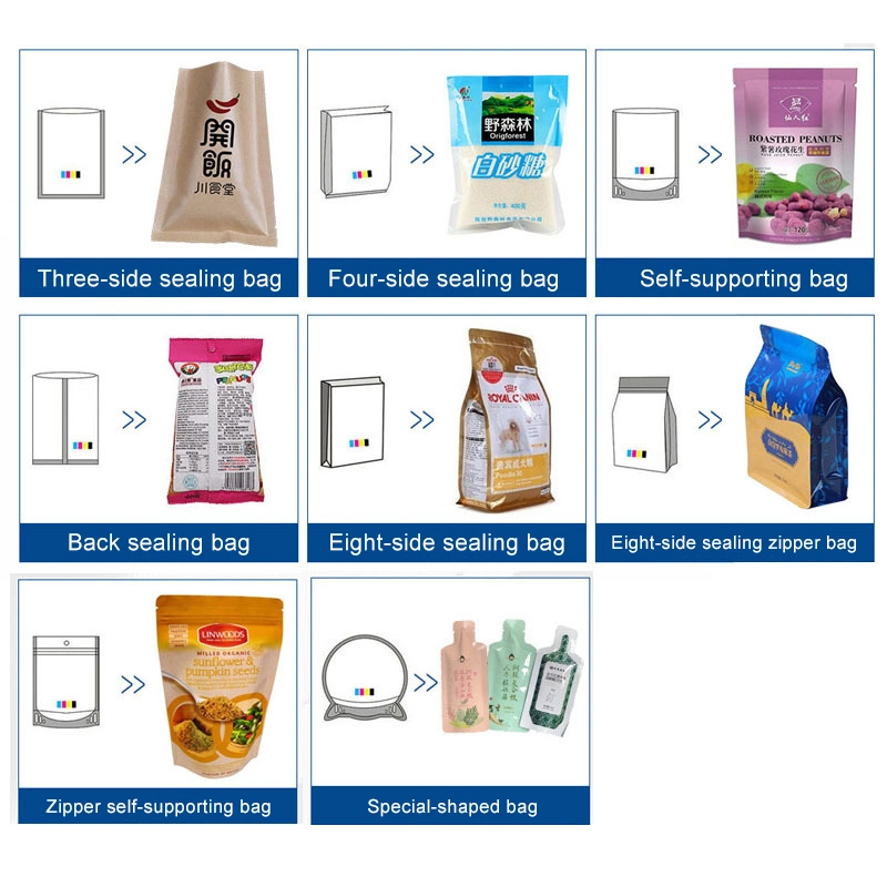 Automatic Weighing to Bag Type Candy, Candied Fruit, Dried Fruit, Gummy Candy Packaging Machine