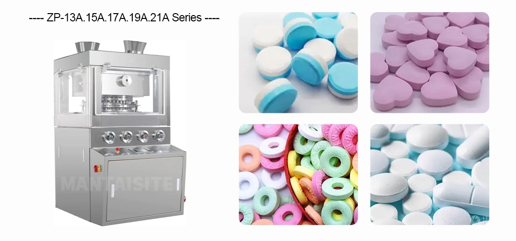 Fully Automatic Rotary Milk Sugar Tablet Press Machine Food Pill Making Machine Candy Making Machine Pill Presses