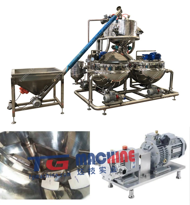 PLC Control Sugar Free Soft Jelly Candy Production Line Organic Natural Vitamin Pectin Gelatin Gummy Bear Making Machine