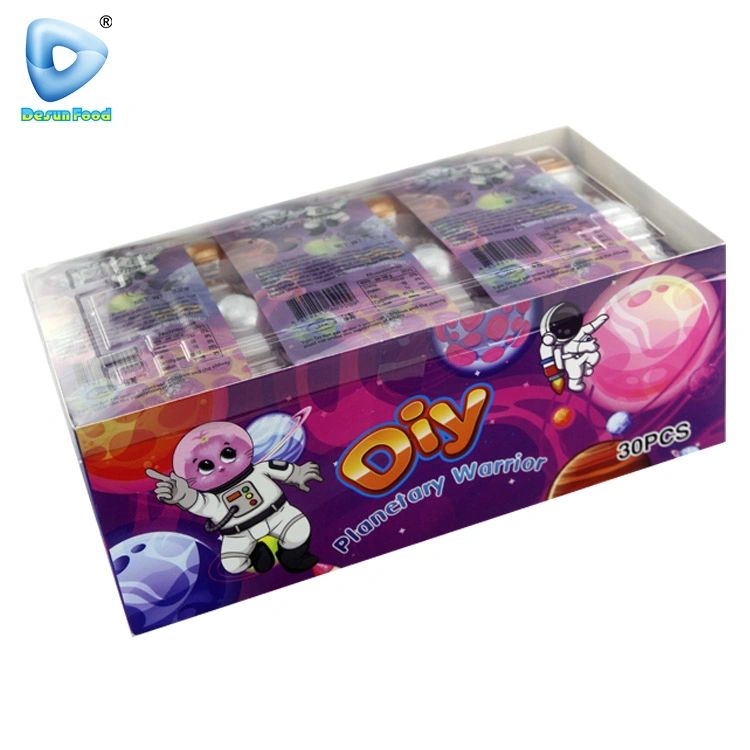 Hot Selling Wholesale Kids Cartoon Spaceman Toy with Jelly Bean Candy