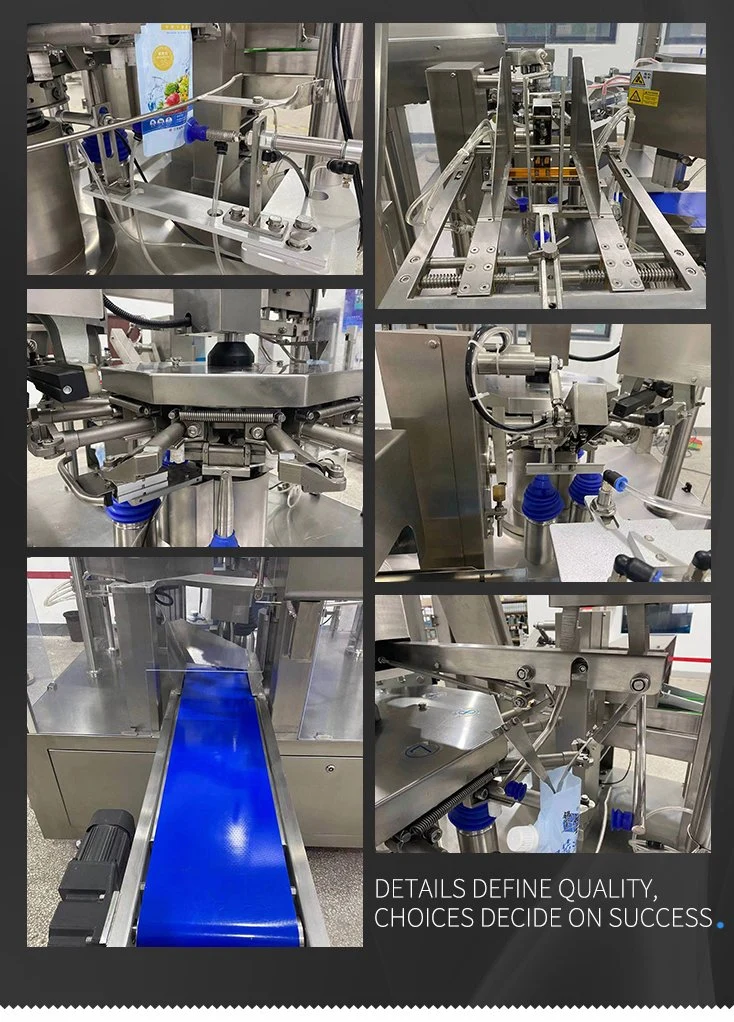 Puff Corn Soft Candy and Nuts Automatic Pre-Made Pouch Doypack Packing Machine Granules Packaging Machine with Multihead Weigher