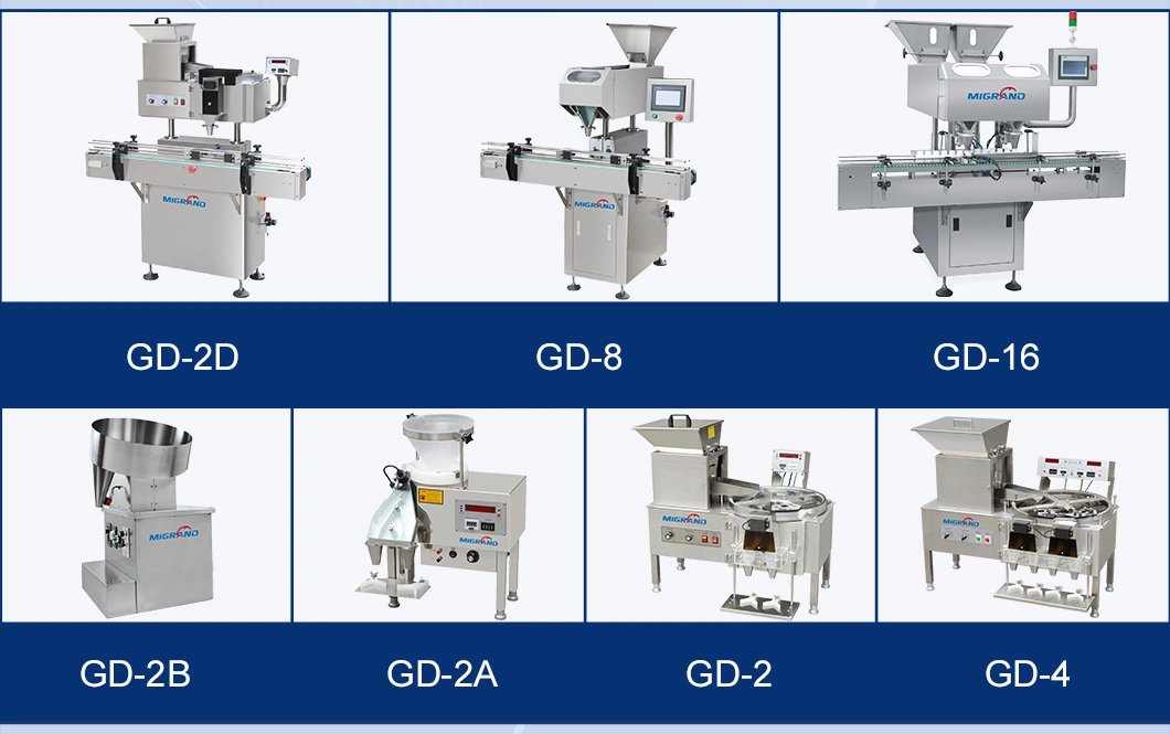 8 Channel Candy Counter Automatic Bean / Milk Tablet / Chewing Gum / Gummy Bear Count and Bottling Machine for Capsule