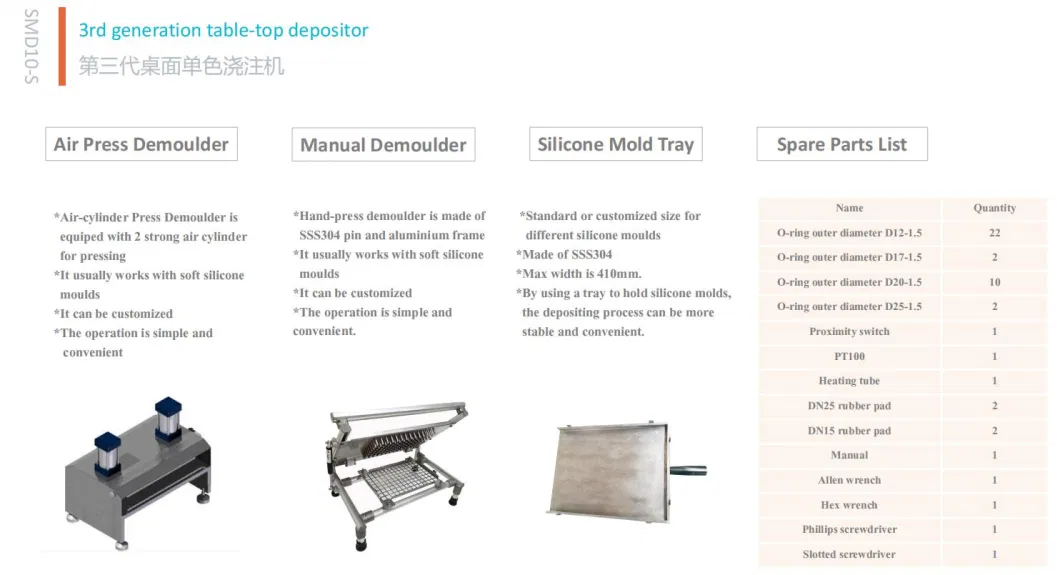 Lst New Design Gummy Depositor Table Type Chocolate Depositing Machine