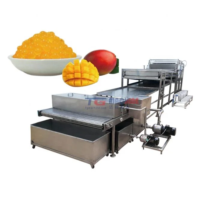 Automatic Bubble Ball Popping Boba Production Line Pearl Crystal Agar Konjac Ball Making Machines for Ice Cream