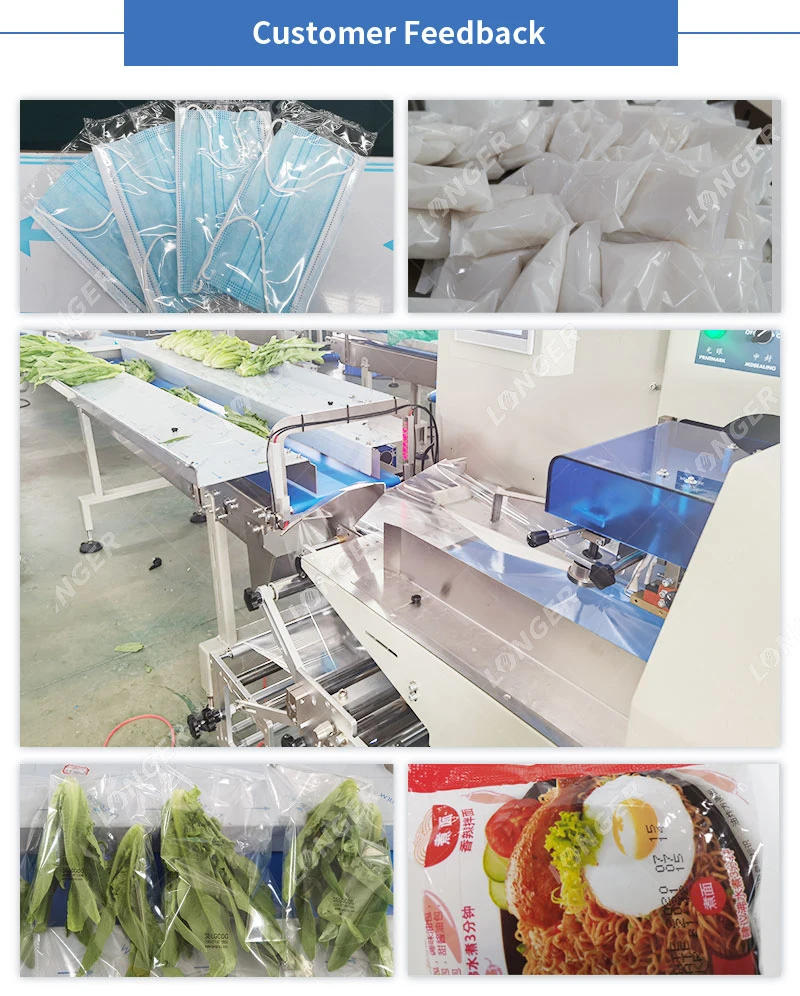 Manufacturer Automatic Peanut Nougat Chikki Pillow Package Packing Small Soft Sweet Candy Packaging Machine