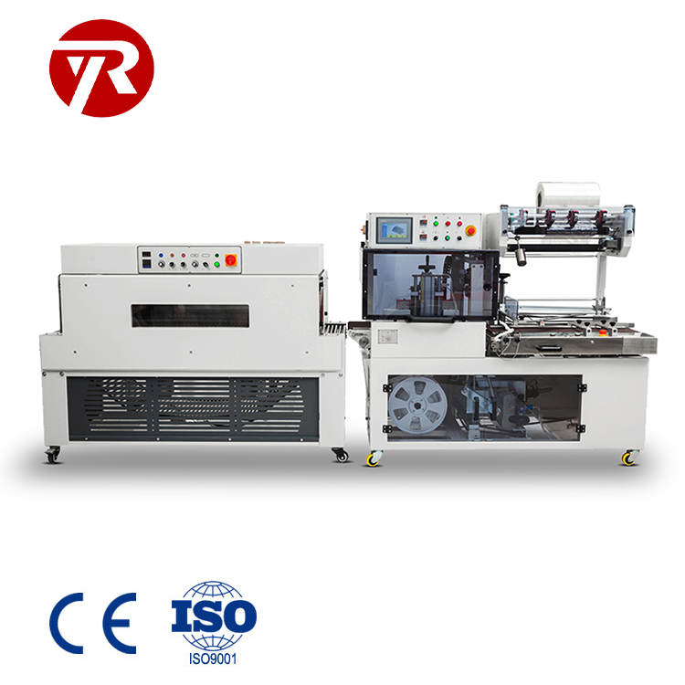 Full-Automatic POF Film L Sealer Shrink Packing Machine for Confectionery Box Vegetable Fruit Trays Wrapping