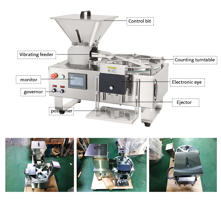 Hanyoo Manually Gelatin Gummy Chewing Capsule Tablet Candy Counting Machine Tube Bottle Tablet Filling Counter Machine