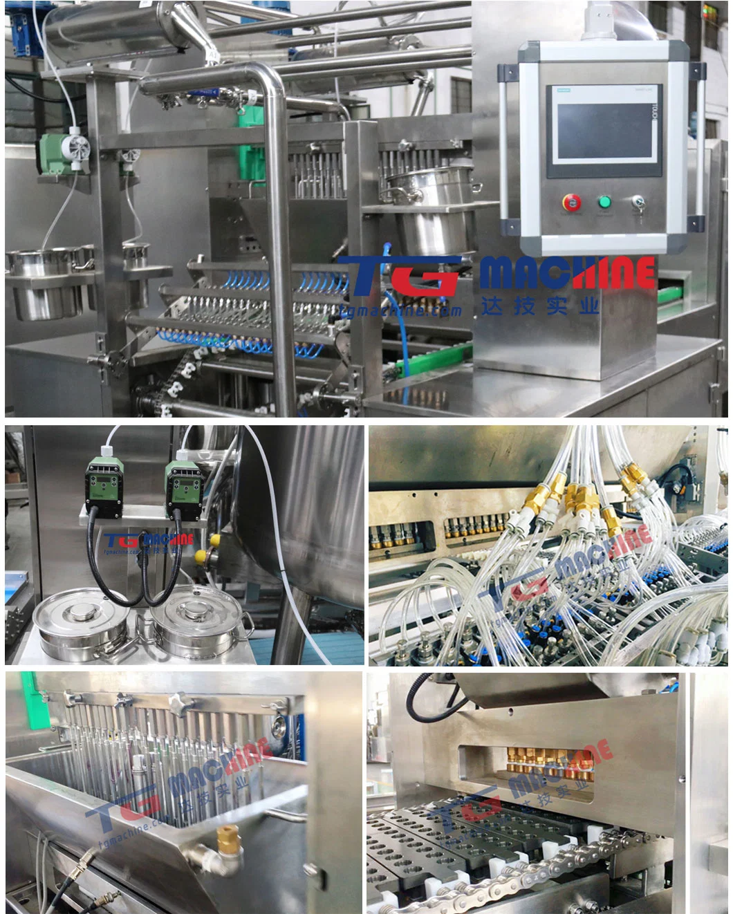 Hot Selling Commercial Vitamins Gummy Bear Making Machine Center Filled Jelly Candy Depositing Line