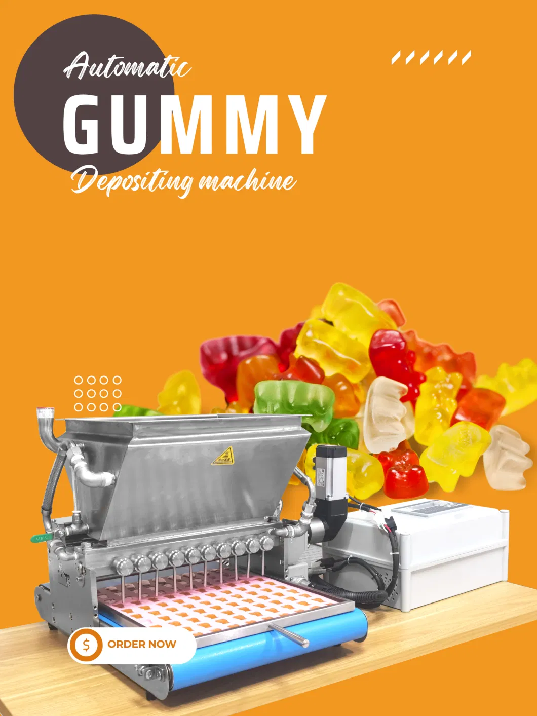 Jelly Gummy Depositing Equipment Gummy Making Machine for Candy Maker Producing Sweet Small Scale