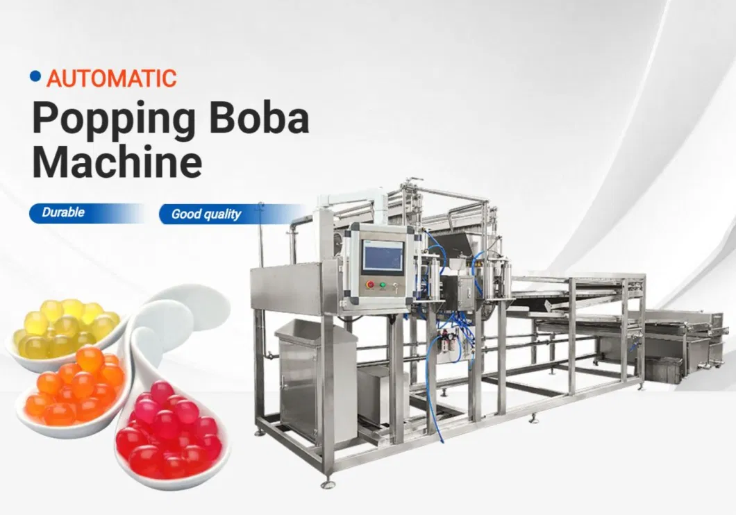 Tg Quality Stable Automatic Popping Boba for Sale Juicy Inside Ball for Bubble Tea Shop Ingredients Boba Making Machine