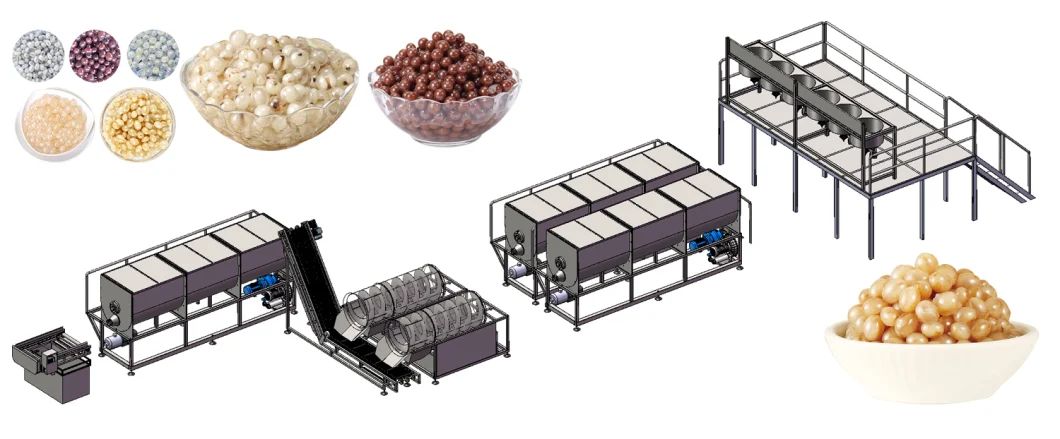 Exploded Bead/Crispy Pop Bead Complete Production Line/Milk Tea Drink Popping Bead Production Line/Complete Set of Popping Boba Production Line