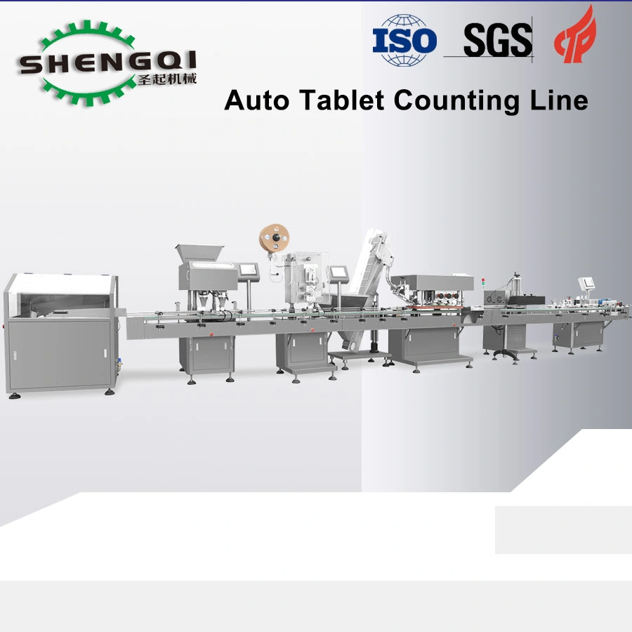 Automatic Counting Machine Fully Automatic Tablet Capsule Gummies Intelligent Particle Counting and Bottling Production Line Easy to Clean