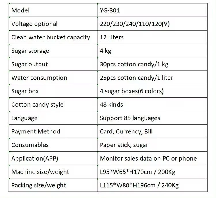 Fully Automatic Cotton Candy Making Commercial Vending Machine