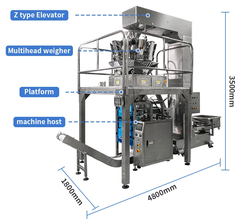 Dession Weighing Chocolate Food Packaging Machine Automatic Chocolate Bean Packing Machine Chocolate Ball Packaging Machine