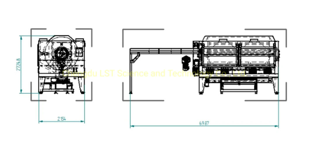 Large Capacity Rotary Drum Sugar Powder Chocolate Coating Line Multi-Functional Chocolate Bean Coating Machine