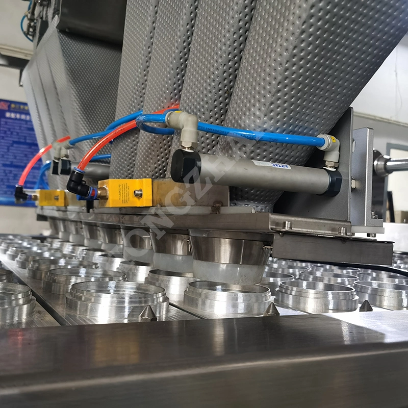 Tea with Milk Cup Filling Packaging Machine with Multiple Heads Scale