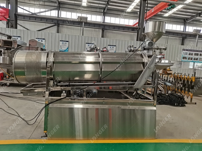 Stainless Steel Popcorn Caramel and Flavors Coating Machine Seasoning Cube Making Machine From Locust Beans