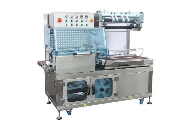 Pizza Box Shrink Wrap Packaging Machinery DVD Book Confectionery Cosmetic DVD Box Heat Shrink Wrap Tunnel Packing Machine