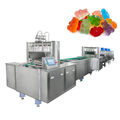 Máquinas automáticas para hacer dulces de gelatina suave / línea de producción de dulces de gomitas