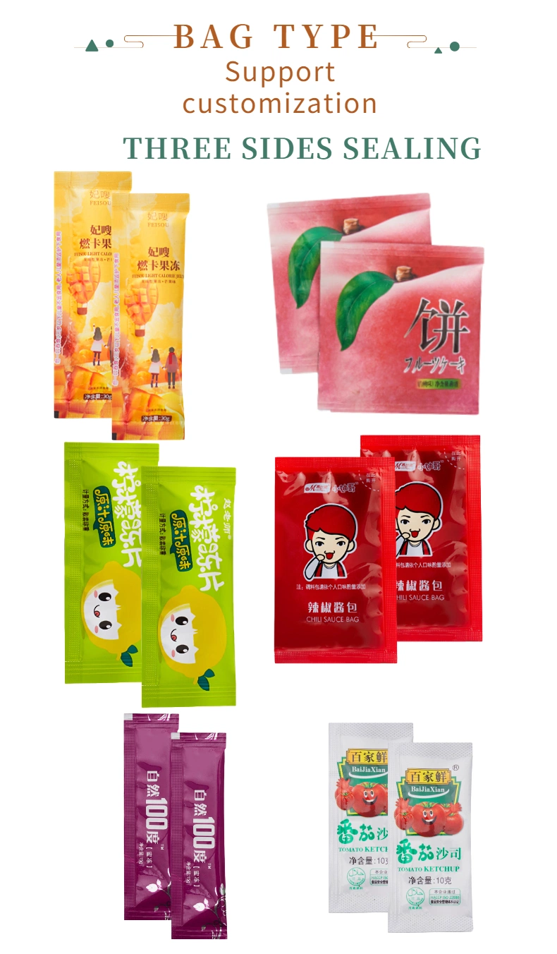 Automatic Sachet Honey Ketchup Sauce Liquid Juice Jam/Cream Bean Sauce Sweet Chili Sauce Tomato Paste Packaging Machine Sealing Machine Packing Machine