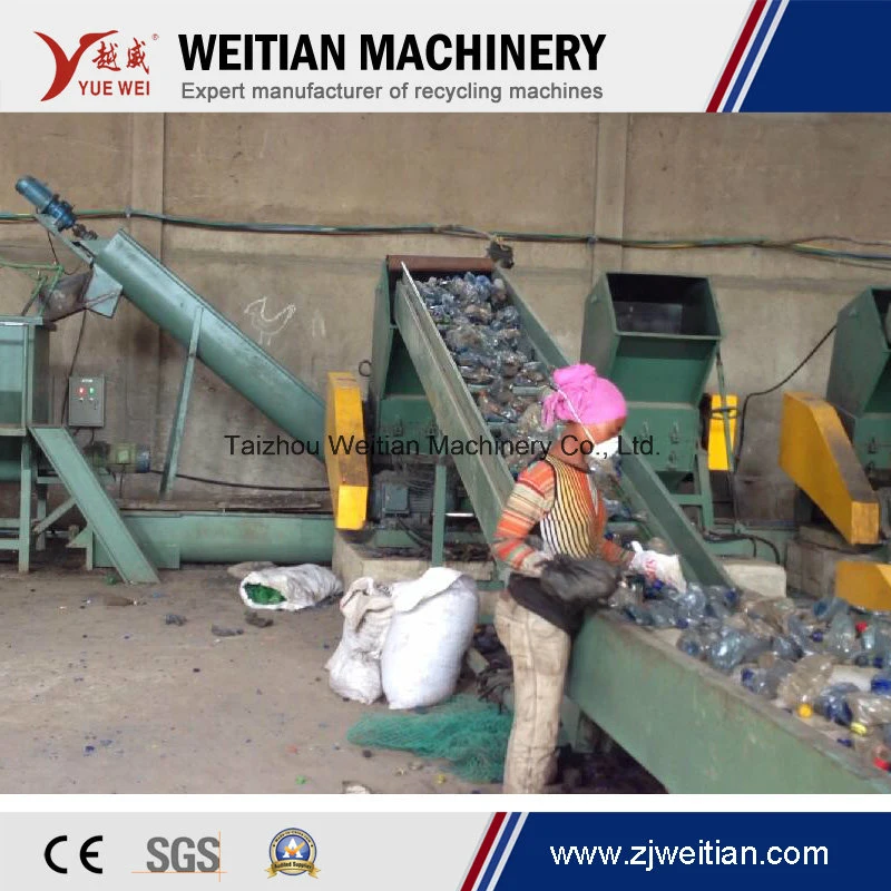 Waste Plastic Pet Bottle /Drum/Pallet/PP PE HDPE/LDPE/Rubber/Lump/PVC Pipe/PE Film/Jumbo Woven Bags/Garbage Crushing Crusher Recycling Plant Washing Machine