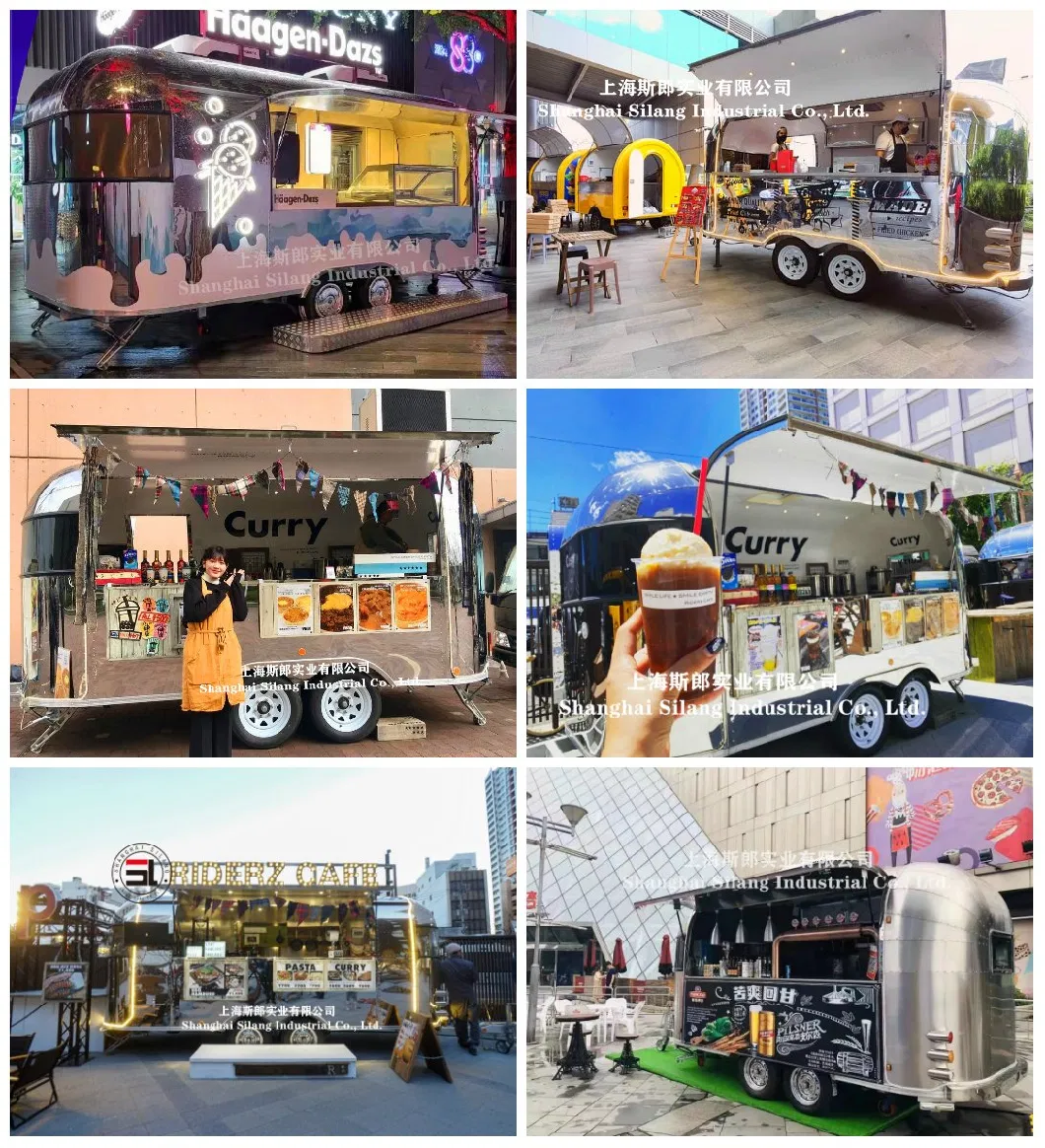 Mobile Food Kitchen Coffee Machine Cookie Cake Candy Shop Street Food Trailer