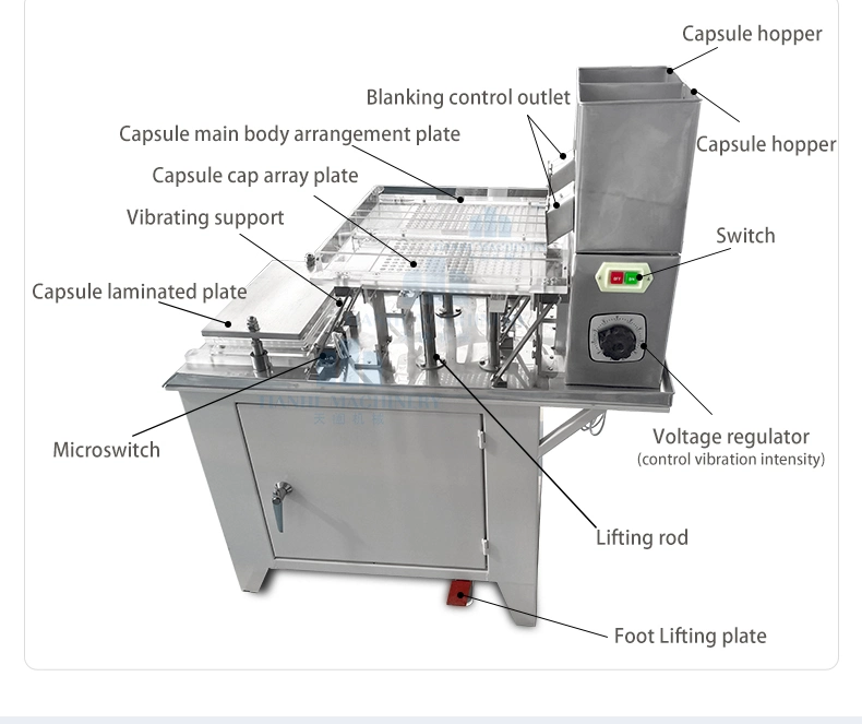 Tianhe Hlt-187 Pharmaceutical Semi Automatic Gelatin Capsule Making Filler Filling Machine