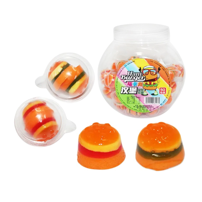 Candy Manufacturers Wholesale Custom Halal Hamburger Gummy Candy