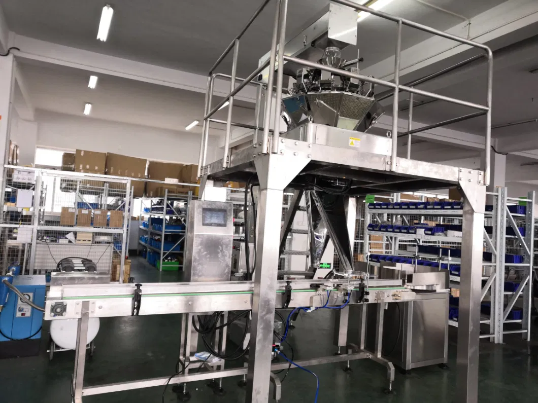 Automatic Weighing Filling Machine for Glass Bottles Gummies Candy Packing Machine