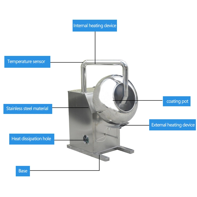 Sugar Coating Machine Chocolate Coating Machine Sugar Candy Nut Sugar Coating Pan Machine