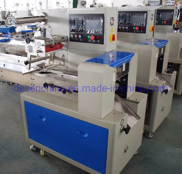 Top Film Reel Feeding Wrapping Horizontal Flow Confectionery Packaging Machine