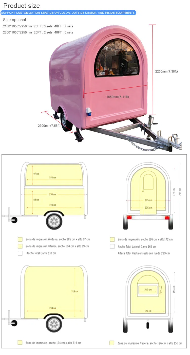 Oriental Shimao Factory Wholesale Fully Equipped Food Trucks Mobile Food Kitchen