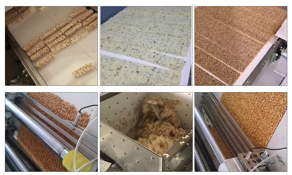 Sesame Candy Bar Make Machine Breakfast Cereal Bar Production Line Nutrition Bar Production Line