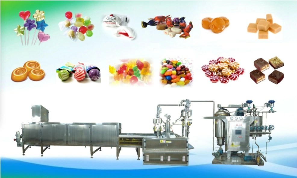 Automatic Lollipop Bonbon Hard Candy Production Line Depositing Making Machine