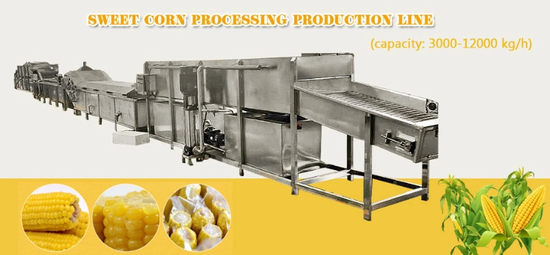 Wholesale Price Sweet Corn Deep Processing Production Line Corn Cutting and Peeling Machine for Selling