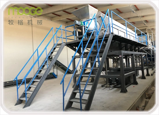 High Output Waste Plastic PET HDPE Bottle Flake Drum Pallet Rubber Lump PVC Pipe LDPE LLDPE PP PE Film Jumbo Woven Bag Recycling Crushing Line Washing Machine