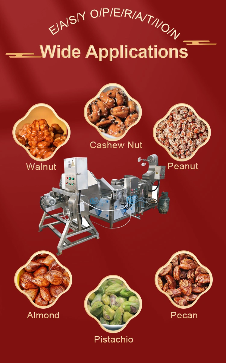 Hot Selling Peanuts Coated Making Machine Nuts Coating Processing Line