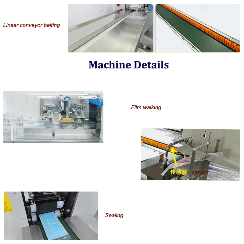 Automatic Intelligence Servo System Feeding Pillow Flow Food Packaging Packing Wrapping Machine for Chocolate Bar and Gummy Gummies Soft Hard Candy