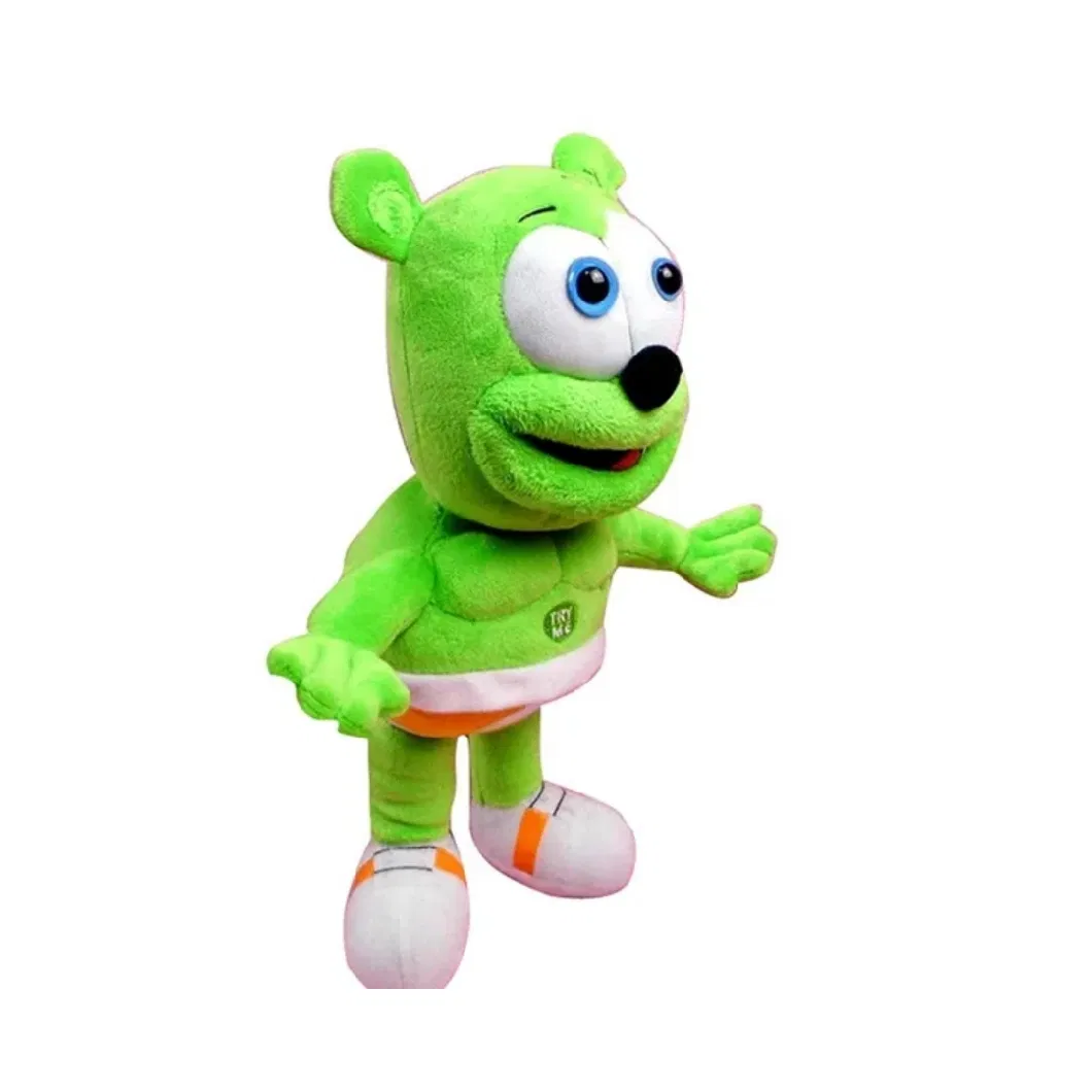 Fashion Gummy Bear Musical Plush Toy Gummy Bear 12inches