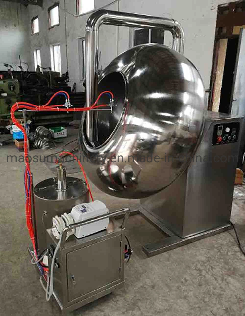 High Efficient Candied Peanut Gummy Candy Sugar Coating Machine Automatic