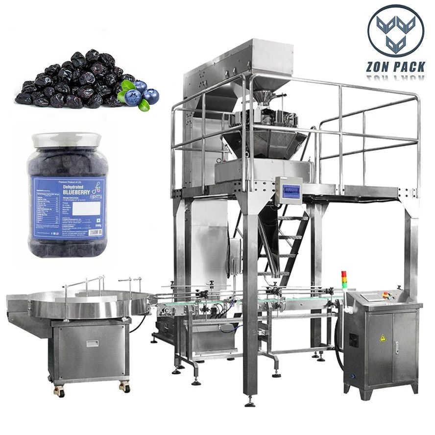 Automatic Weighing Filling Machine for Glass Bottles Gummies Candy Packing Machine