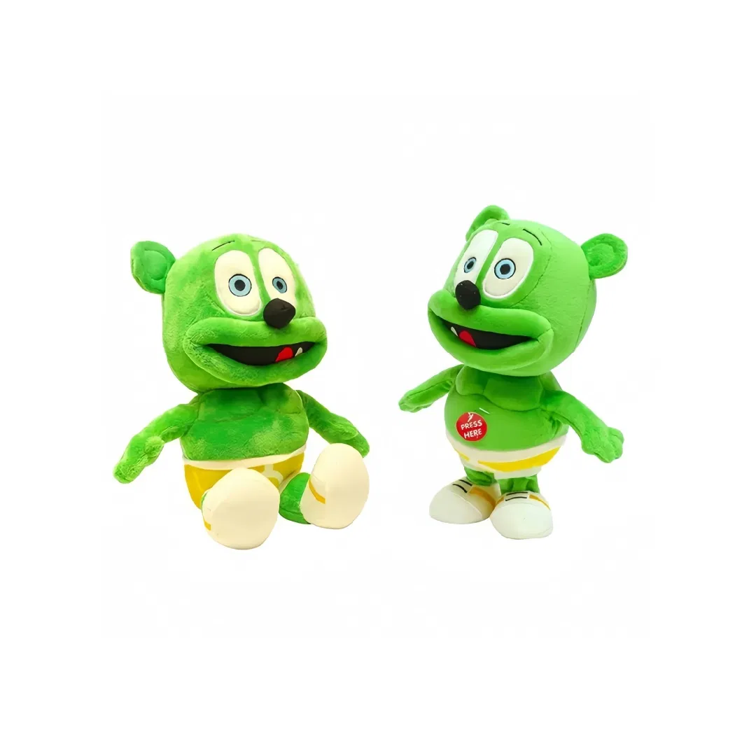 Fashion Gummy Bear Musical Plush Toy Gummy Bear 12inches