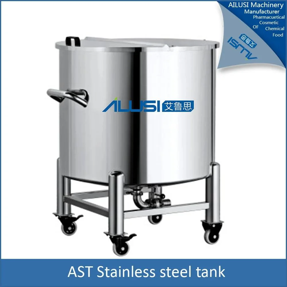 SUS304 Industrial Cosmetic Movable Vertical Gelatin Food Industrial Food Grade Water Storage Tank Making Machine