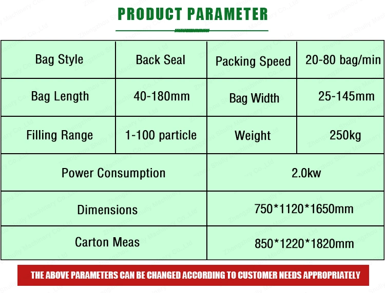 Tablet Wrapping Machine, Vertical Candy / Capsule / Tablet Counting Packing Filling Machine