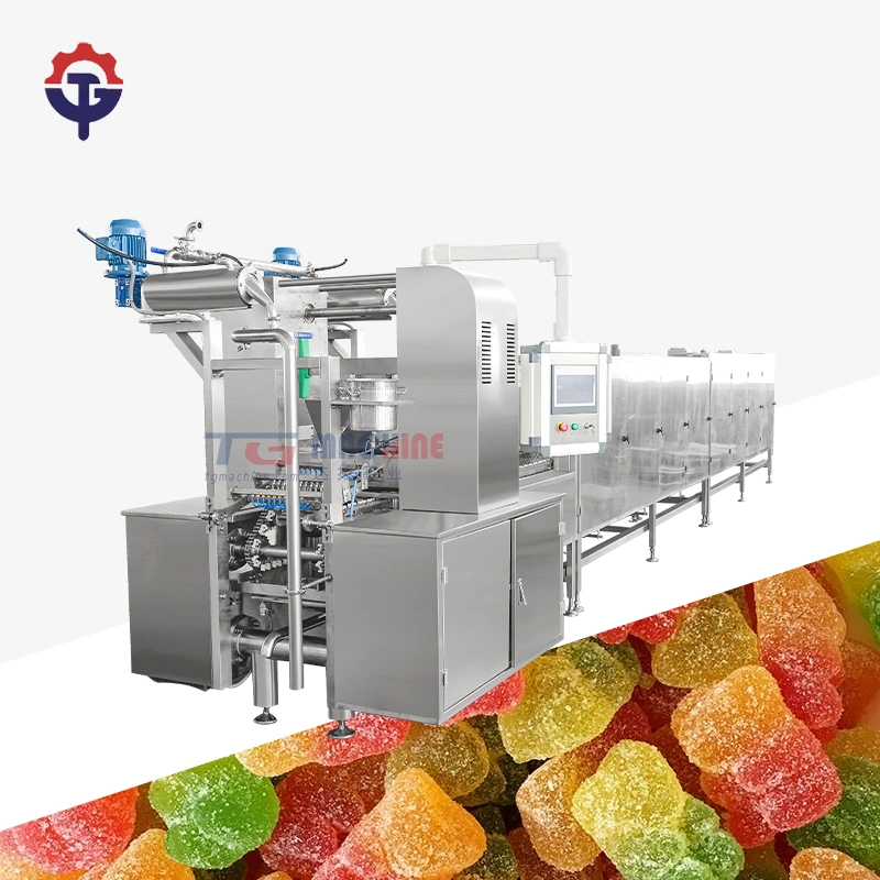 Automatic Soft Candy Jelly Gummy Bear Candy Making Machine